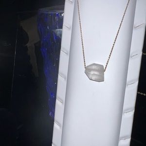 Raw Clear Quartz Crystal Pendant Necklace